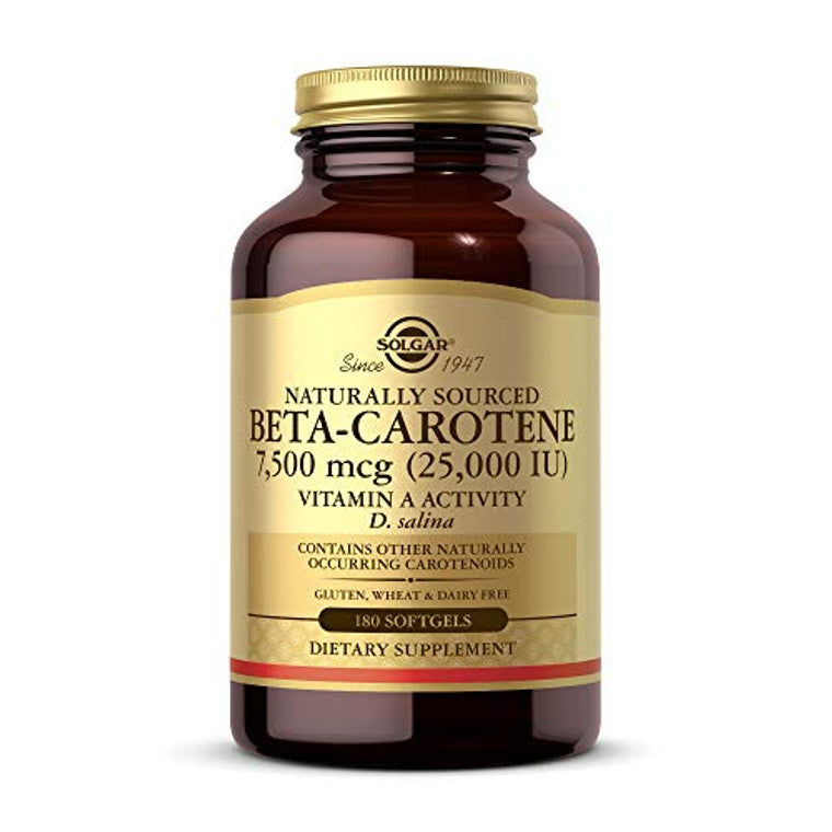 Solgar Natural Source Oceanic Beta-carotene 180 Softgels